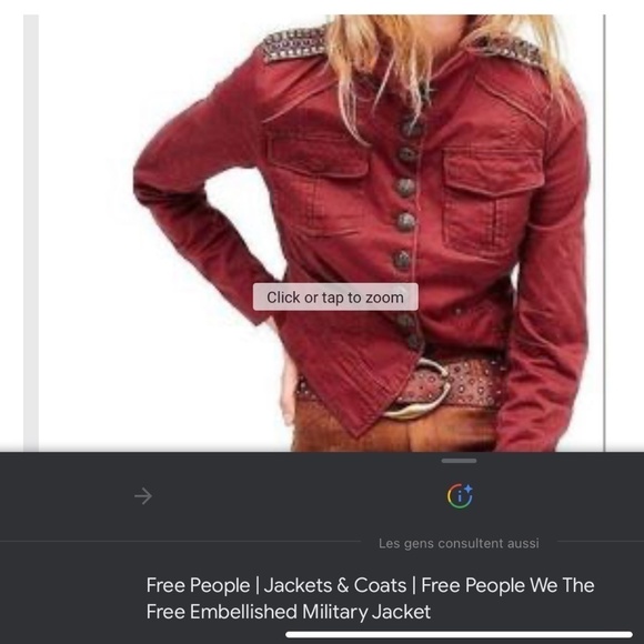 Vintage 1990s/Y2K Burgundy/Red wine Lightweight denim-like cotton Size XS - Picture 11 of 11